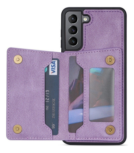 B Funda De Tarjeta Wallet For Samsung S21 Fe S21 Ultra Plus