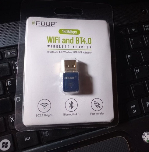 Receptor Wifi 150 Mbps + Bluetooth 4.0 2.4ghz Pc Usb 2.0 Pc