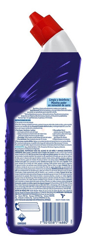 Lysol Desinfectante Limpiador Para Inodoro Pack 4 750ml