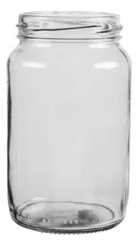 Frasco De Vidrio Mermelada Amanecer 360ml X 80 Sin Tapa Blanco
