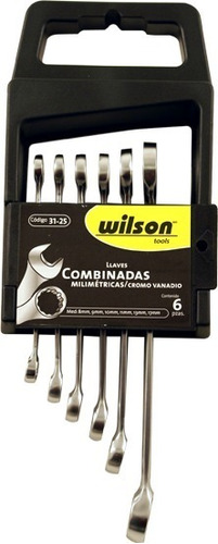 Juego De Llaves 6 Pzs Combinadas Satin Milimet Wilson 31-25