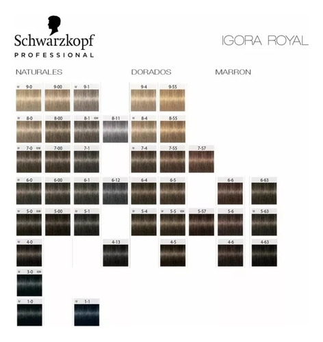 Tintura Igora Royal - Schwarzkopf 60g - Tono A Elección Tono 6.6