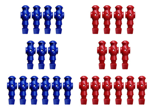 26x Brinquedos De Jogador De Futebol De Vermelho Azul Real