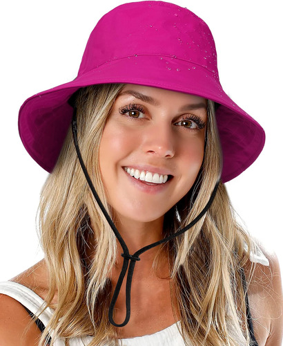 Sombrero Impermeable Sol Mujer Upf 50+, Gorro Lluvia Boonie