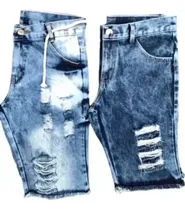 Comprar Kit 2 Bermudas Masculinas Shorts Clara Destroyed Fretegratis