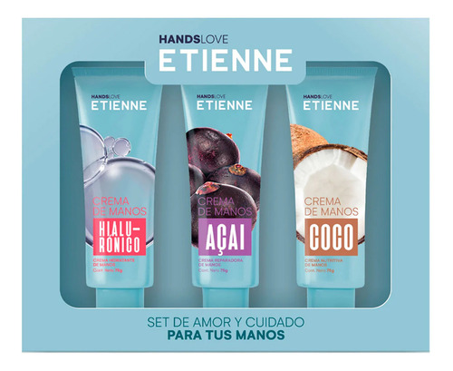 Set Etienne Triple Hands Love Crema De Manos