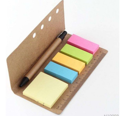 Mini Libreta Post It Con Lapicera Oficina Estudio Facultad