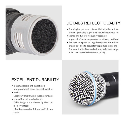 Micrófono De Mano Inalámbrico Uhf Shure Glxd4