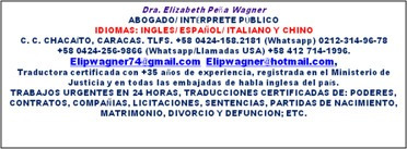 Imagen 2 de 3 de Abogado/ Interprete Publico Ingles/ Italiano/ Chino