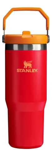 Garrafa Térmica Stanley Tumbler Flip Straw Chili 887ml