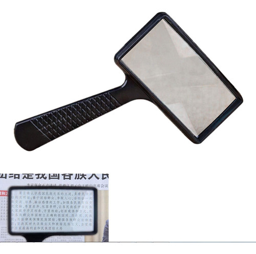 Lupa De Mano Rectangular Grande, Aumento De 5x, Gran Área