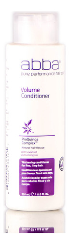 Acondicionador Abba Pure Volume Para Cabello Fino Y Flácido,