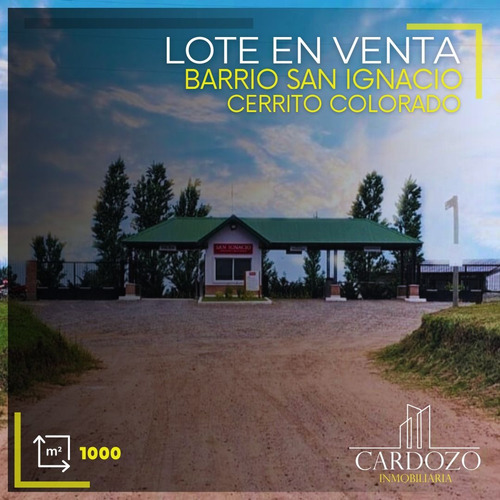 Lote Terreno Barrio San Ignacio Cerrito Colorado Junin Buenos Aires Excelente Ubicacion