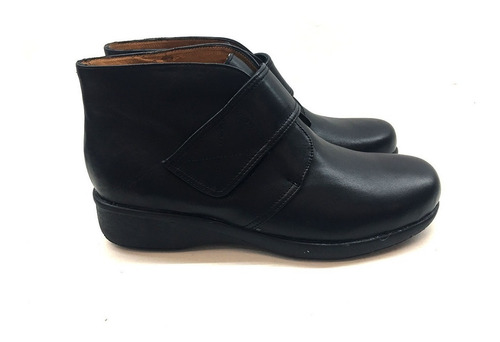Bota De Cuero Cómodo Para Damas Modelo 3460 / N