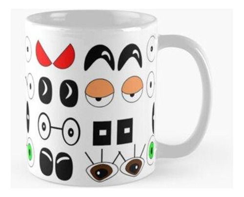 Taza X4 Ojos Caricaturas Full Color Calidad Premium