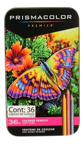 Colores Prismacolor Premier Profesionales Suaves 36 Piezas 