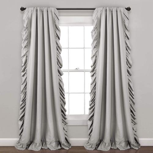 Lush Decor - Par De Cortinas Blancas Para Ventana, Coleccion