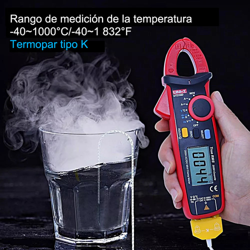 Pinza Amperimétrica Digital De Alta Precisión Ut210d Uni-t