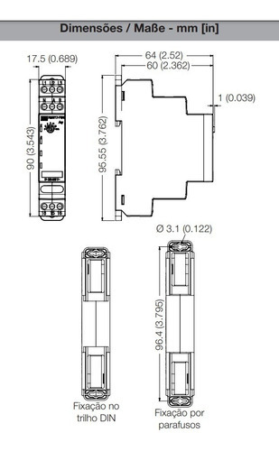 Relé Sequência De Fase 220-480v Trifásico Weg Rmw17-sf01d90