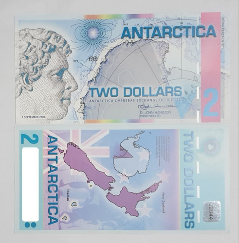 Billetes Mundiales : Fantasia Antartida 2 Dollar  2008