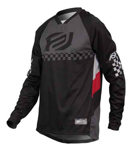 Camisa Motocross Cross Asw Image Puzzle 23 Preto