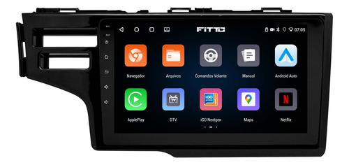 Multimidia Honda Fit Wrv Android 14 2gb 64gb Carplay 9p Qled