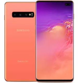 Celular Samsung Galaxy S10+ 128gb 8gb Ram Qhd 2k Naranja Con Adaptador Otg