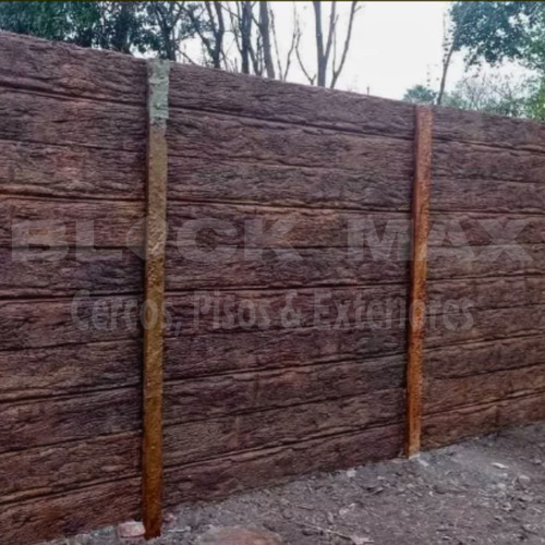 Tapiales Perimetrales De Hormigon Tipo Quebracho Pintado