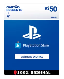 Gift Card Playstation Store 50 Reais Psn Plus Ps4 Ps5 Br