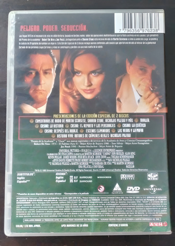 Casino - Scorsese De Niro Stone Pesci Dvd Original (Usado)