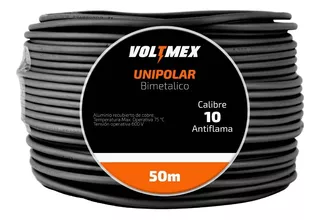 Cable Eléctrico Calibre 10 Con 50 Metros