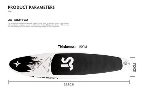 Imagen 2 de 9 de Tabla Stand Up Paddle Inflable Board 3.35m Negra+remo+mochil