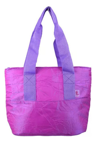Lonchera Juvenil Mujer Truzt Morada Brillosa 174675 Color Violeta