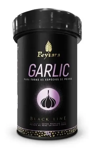 Poytara Black Line Garlic 35g - Ração Para Peixes De Alho