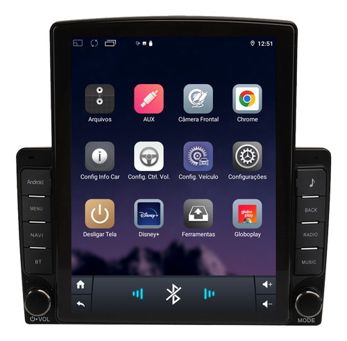 Multimidia Tesla Universal Adak 2+64gb Quadcore Carplay 9.7p