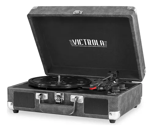 Tocadiscos Estéreo Bluetooth Gris