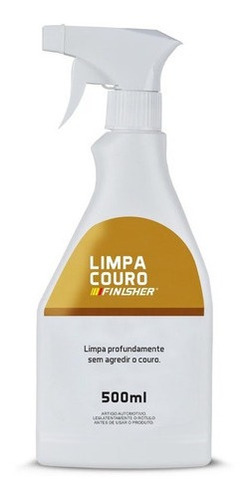 Limpa Couro Finisher Spray 500ml Remove Manchas Automotivo