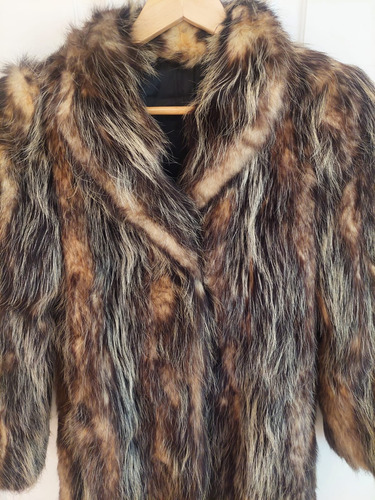 Saco Tapado De Piel Natural Talle S / M Alaska Furs (Usado)