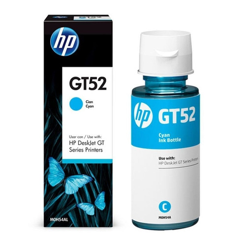 Botella De Tinta Hp M0h54al (gt52) Cyan - 5810 5820