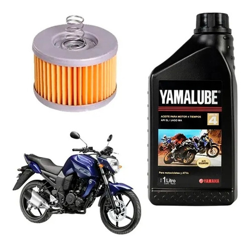 Kit Service Yamaha Fz 16 Aceite Yamalube + Filtro