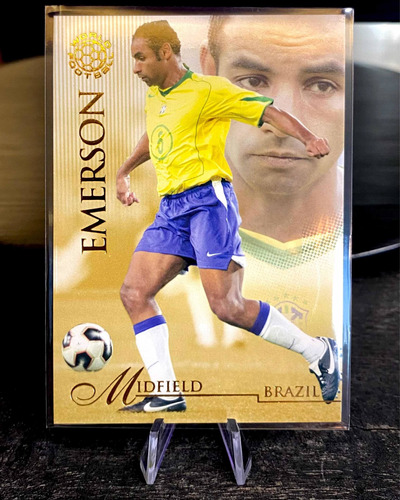 Emerson Tarjeta Futera Unique Brasil Gold Foil 2006