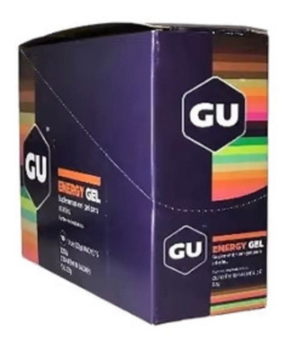 Suplemento em gel GU  Energy Gel carboidratos Energy Gel sabor  coco em caixa de 320g 10 un