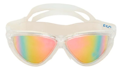 Goggles Natacion Adulto Escualo Modelo Vaspa Mirror Natural Color Blanco