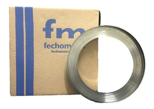 Fita De Aço Inox 304, Largura: 1/2'' X 0,5mm Rolo C/ 30m