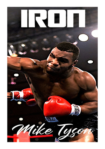 Póster Papel Fotográfico Box Deporte Mike Tyson Cuarto 60x80