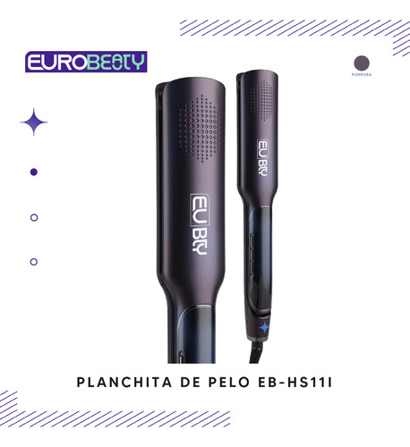 Planchita De Pelo Eurobeauty Eb-hs11i Púrpura