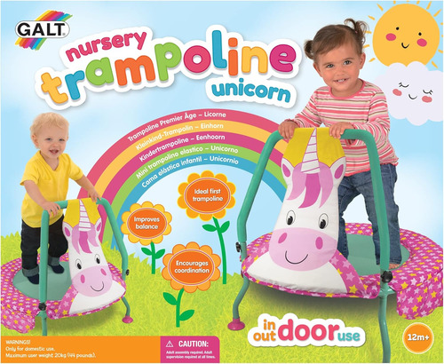 Cama Elástica Para Guardería Con Unicornio