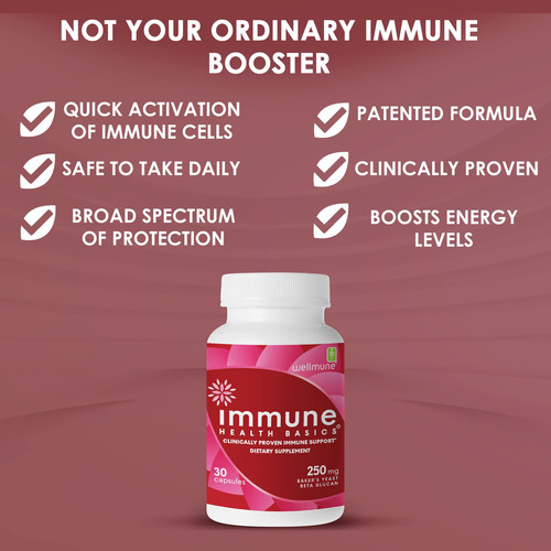 Suplemento Básico De Saúde Imune Wellmune Beta Glucan 250mg