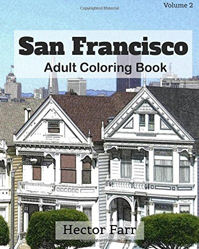 San Francisco  Adult Coloring Book Vol2 City Sketch Coloring