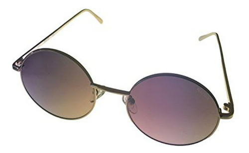 Gafas De Sol - Kenneth Cole Reaction Mens Round Gold Metal B